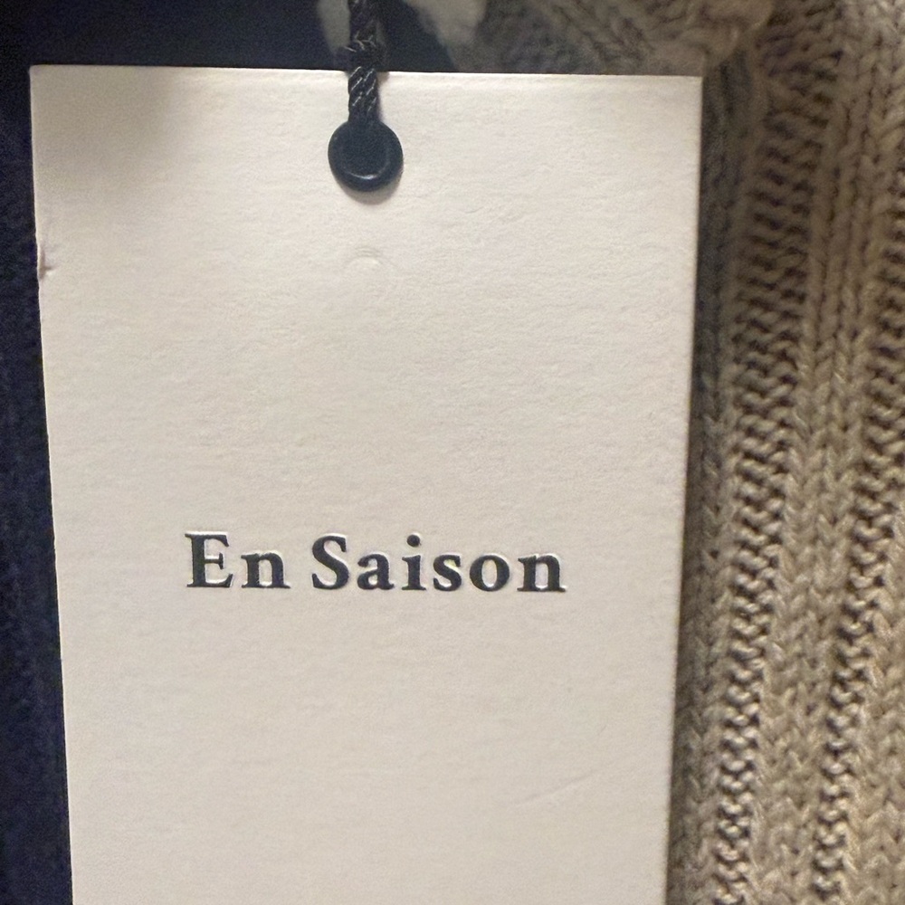EN SAISON GWENDOLYN MAXI KNIT DRESS Two-Tone Rib Knit Dress Size S NWT - Picture 8 of 8